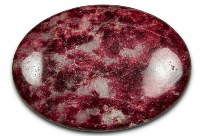 Vibrant Polished Thulite Stone - Trondheim, Norway #343913